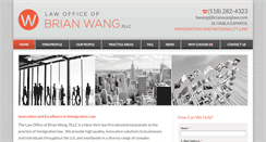 Desktop Screenshot of brianwanglaw.com