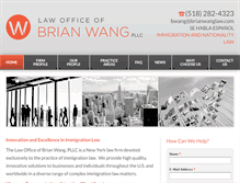 Tablet Screenshot of brianwanglaw.com
